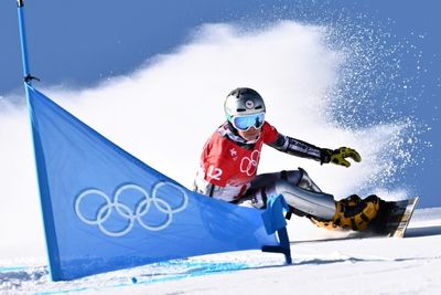 Dual champion Ledecka retains Olympic snowboard slalom crown