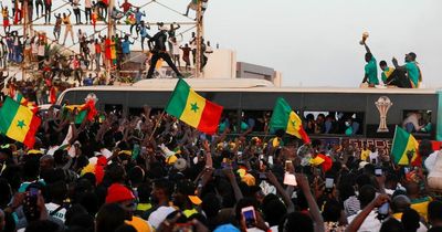 Sadio Mane and Senegal teammates given huge welcome as AFCON champions return home
