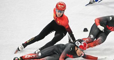 Chinese skater accused of deliberately tripping Canadian opponent in Winter Olympics chaos
