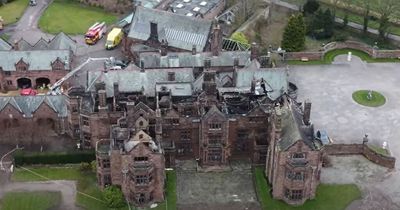 Thornton Manor drone footage shows devastating scale of blaze damage