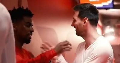 Lionel Messi surprises former Man United youngster Angel Gomes with shirt swap request