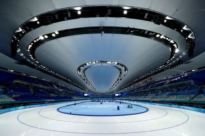 How long is a speed skating track?