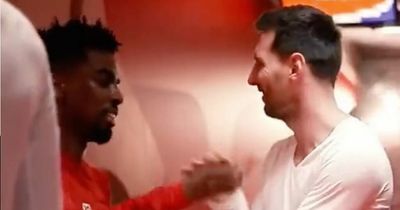 Lionel Messi appears to break shirt swap rule for ex-Man Utd youngster Angel Gomes