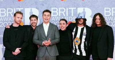 Sam Fender's Brits red carpet arrival is pure Geordie as bandmate rocks NUFC top at London bash