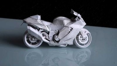 Watch This Papercraft Suzuki Hayabusa Model Come To Life