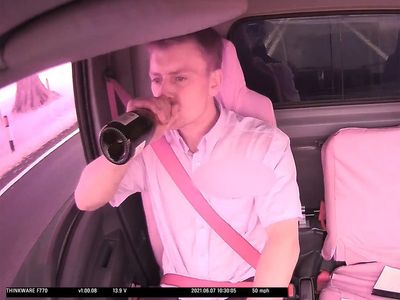 Man banned from driving after swigging champagne behind wheel and crashing into car
