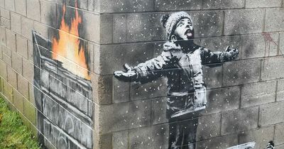 How much was Banksy's Season's Greetings in Port Talbot sold for?