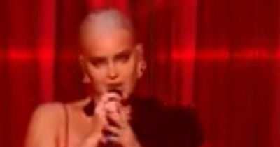 Anne-Marie falls at Brits as she suffers on stage stumble with fans praising her recovery