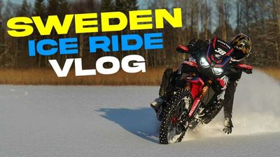Watch This Enduro Champion Tear Up The Ice On A Honda Africa Twin