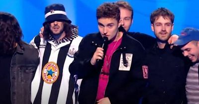 Sam Fender wins Brit for Best Rock/Alternative Act as band celebrate at O2 Arena