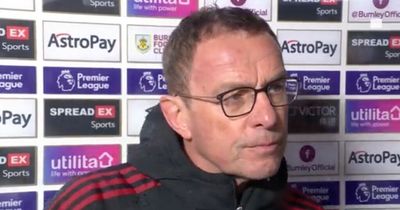 Ralf Rangnick slams Man Utd players for playing "tiki taka football" vs Burnley