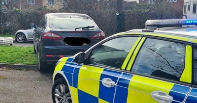 Police seize car after driver 'commits a number of offences'