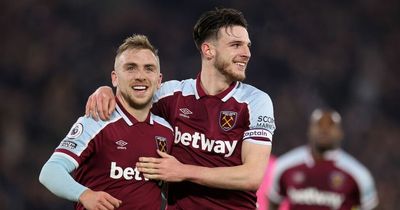 Declan Rice sends Jarrod Bowen message amid Liverpool transfer rumours