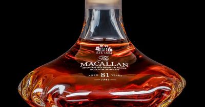 Rare 'war whisky' distilled by Macallan in 1940 up for sale for £92,000