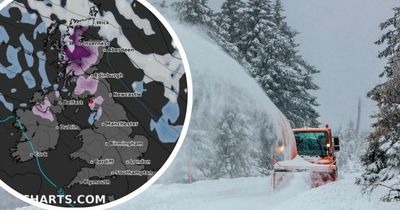 UK weather: Met Office's warning for four inches of snow as extreme -3C freeze hits