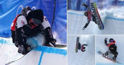 Snowboarder walks away after nasty crash at Winter Olympics - “Somehow he’s survived that”