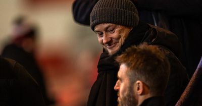 Ole Gunnar Solskjaer and Michael Carrick watch Kieran McKenna's Ipswich in action