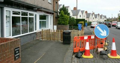 Fed-up couple build 4ft fence to stop people queuing for fish and chips outside home