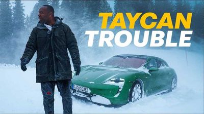 AutoTrader Tests Porsche Taycan Sport Turismo In A Blizzard