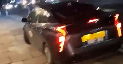 Edinburgh driver captured taking up whole city centre pavement in weird stunt