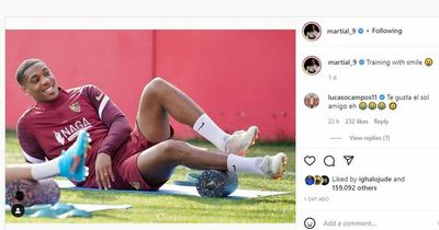 Anthony Martial's Sevilla teammate makes Manchester weather joke with Man Utd loanee