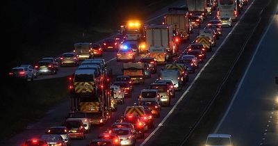 Four car crash on M8 sparks huge tailbacks for Scots commuters