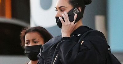Kim Kardashian looks tense as she's spotted with North following Kanye West clash