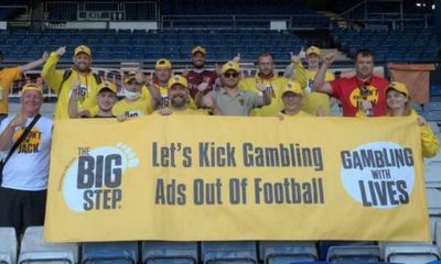 Campaigners take three-day march in push to end football’s gambling habit