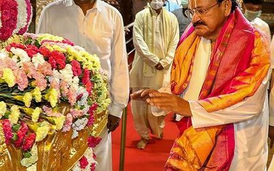 VIPs should limit their visit to Tirumala to once in a year: Vice-President Venkaiah Naidu