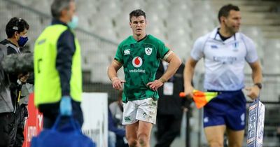 Johnny Sexton ruled out of Ireland's crunch Six Nations clash with France