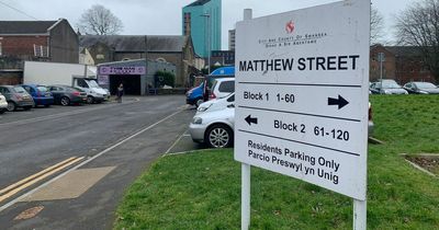 Long queue seen at Swansea food share project as scores of people collect supplies