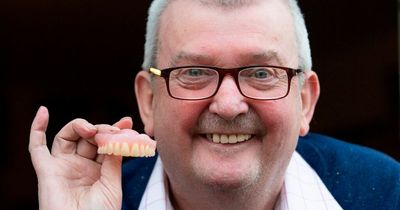 Shocked Brit gets false teeth in post 11 years after he vomited them into bin on holiday
