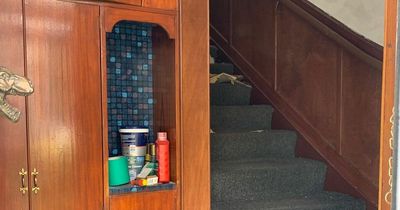 Edinburgh woman transforms dark and dingy hallway into pastel colour-blocked dream for £87