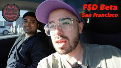 Watch Tesla's FSD Beta Almost Drive Into A Bike