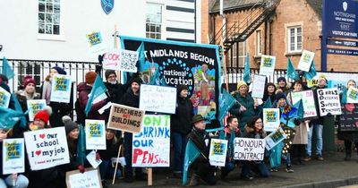 'Nearly 100% turnout' at first teacher strike in school's 149 year history in row over pensions