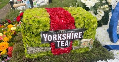 Tea-loving grandfather, 73, laid to rest beside flowers box of his favourite brew
