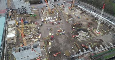 Bird's eye view of Manchester's new arena Co-op Live as bosses say it is on track to open in December next year