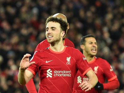 Diogo Jota double sees Liverpool deepen Leicester’s misery