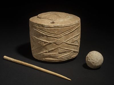 Chalk drum from 5,000 years ago is ‘most important art find’ in a century