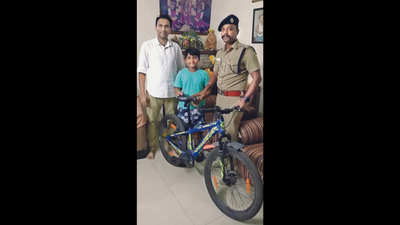 Chennai: DCP visits kid to return his stolen bicycle