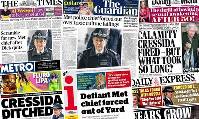 ‘What took so long?’: how the papers covered the resignation of Cressida Dick