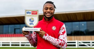 Bristol City striker Antoine Semenyo wins Championship Player of the Month award