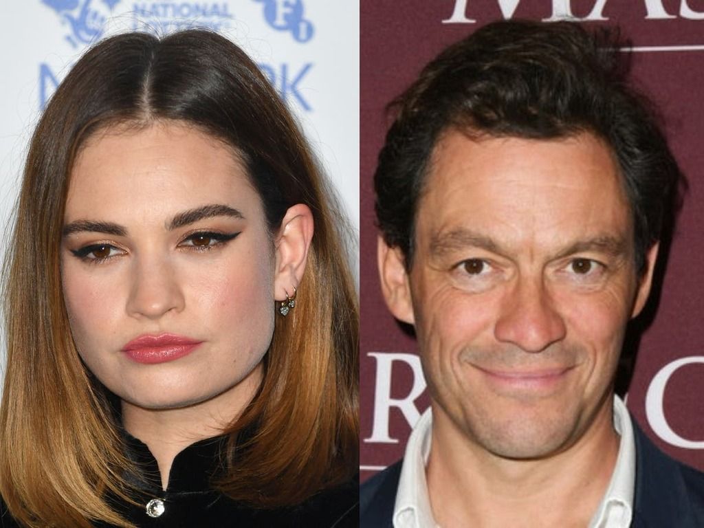 Lily James appears to address Dominic West photos for…