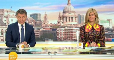 Good Morning Britain's Kate Garraway hits back at co-host's 'battenberg' dress jibe