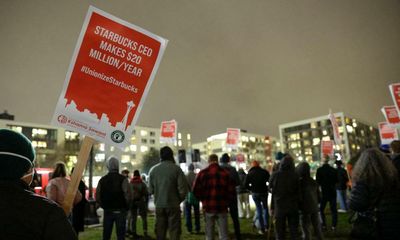 ‘This is a national movement’: union drives surge at US Starbucks stores