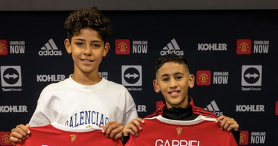 Cristiano Ronaldo's son unveiled as Manchester United signing with iconic no7 shirt