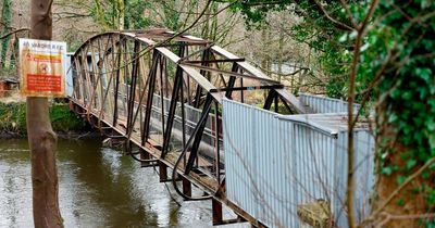 The rugby club cut off from easy access for three years because no-one will repair a bridge