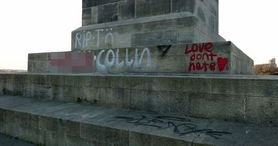 Anger after 'disgraceful' vandals defaced Collingwood Monument in Tynemouth with graffiti