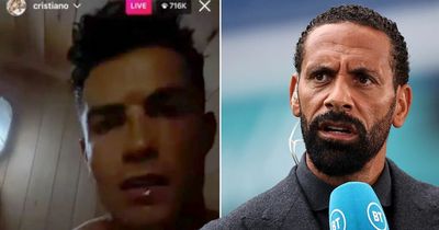 Cristiano Ronaldo sparks confusion with Instagram Live video that baffles Rio Ferdinand