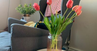 I tried these artificial flowers from Amazon and I probably won’t buy real ones again